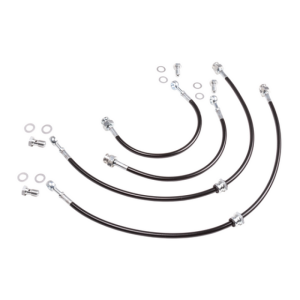 Nissan 240SX Caliper Brake Lines - Front - Chase Bays - Extended - `95-`02